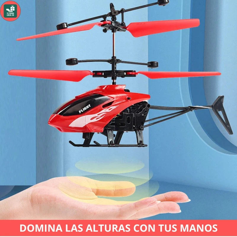 Helicóptero con Sensor y Control Remoto | Regalo perfecto para navidad
