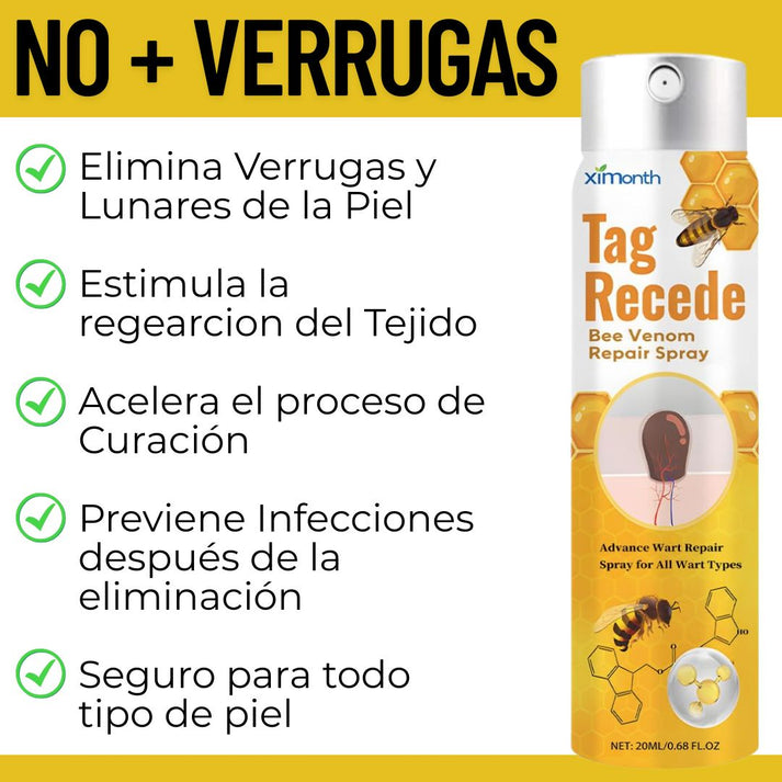 Tag Recede™: Spray Removedor de Verrugas