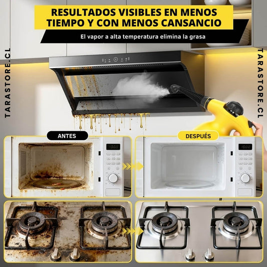 Limpiador a Vapor Multifuncional | Hogar libre de suciedad y bacterias