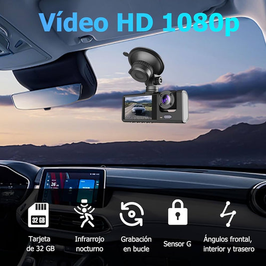 Cámara Para Carro 3 en 1 | Conduce con tranquilidad y seguridad