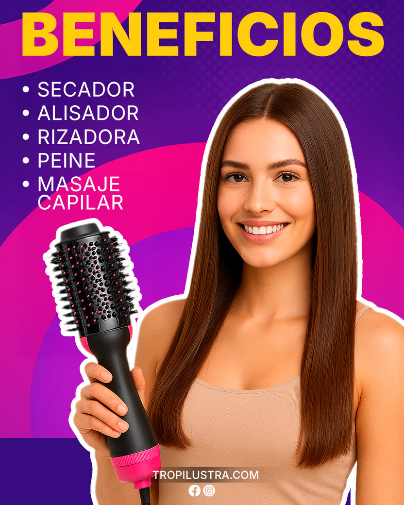 Cepillo Secador y Voluminizador | 4 en 1