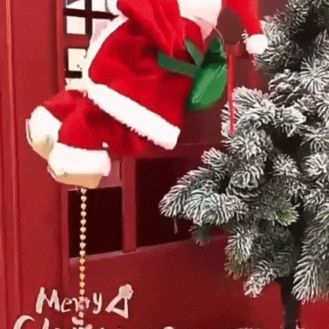 PAPÁ NOEL ESCALADOR | La mejor decoración navideña