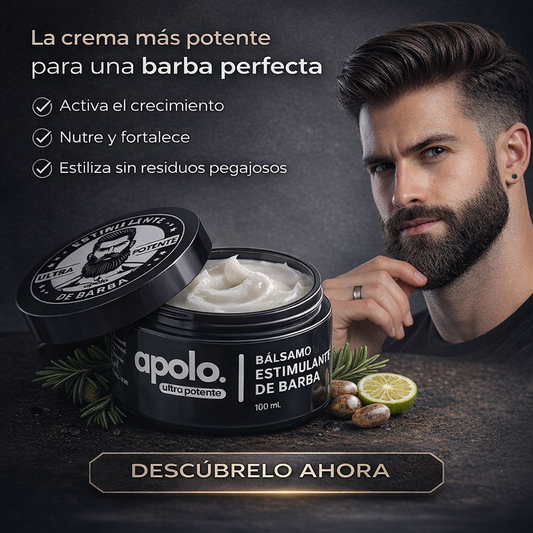 ESTIMULANTE DE BARBA APOLO | Barba poblada y masculina